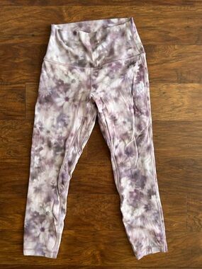 lululemon athletica Lavender Tie-Dye High-Rise Leggings